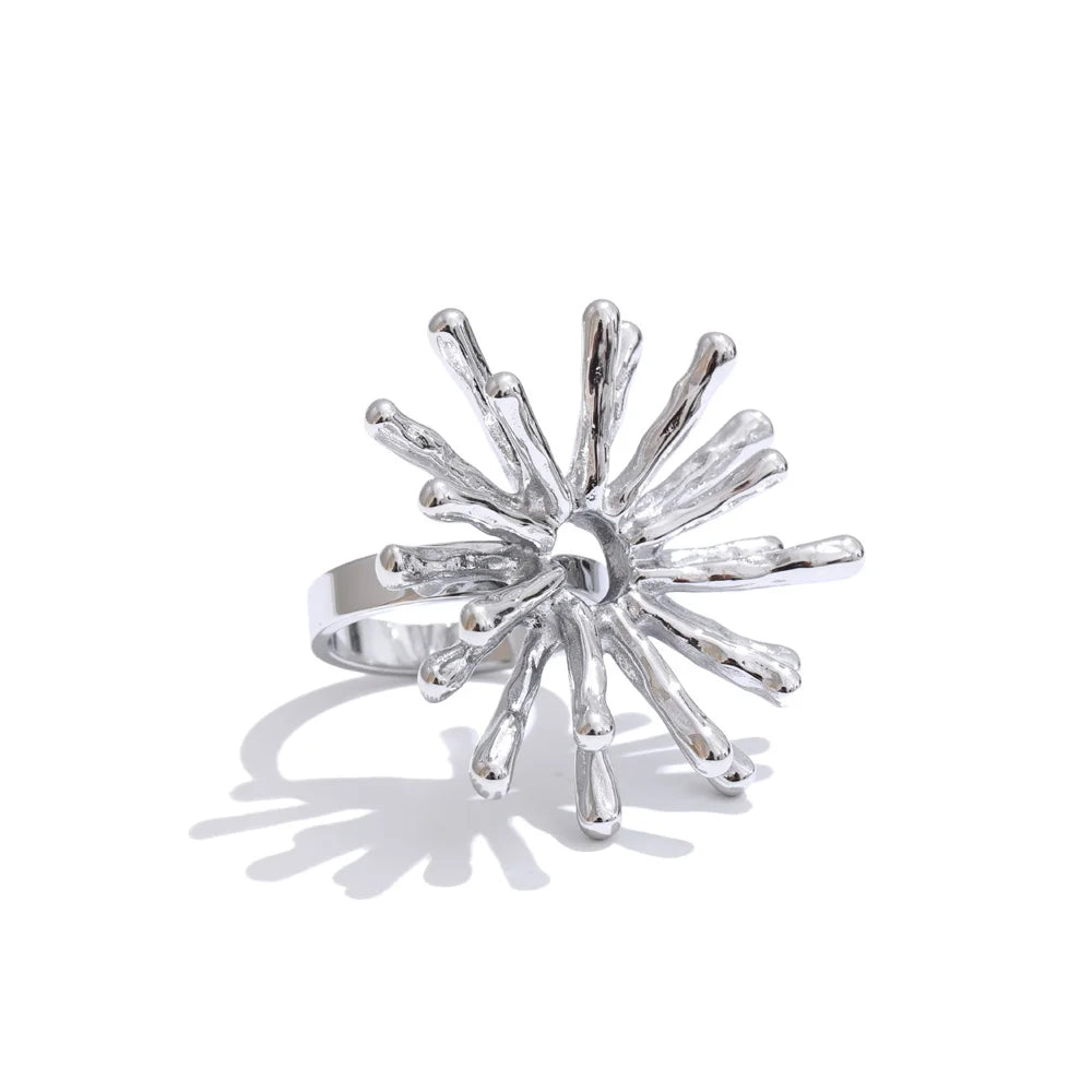 Anillo Solete chapado en oro 18 quilates