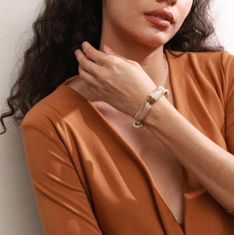 Pulsera Adra en 4 colores acero inoxidable elástica