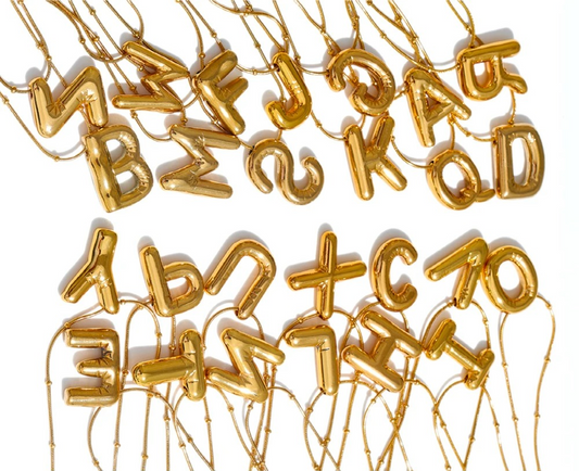 Collar Marbber con iniciales de la A a la Z