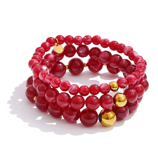 Pulsera de resina en capas de 7 colores