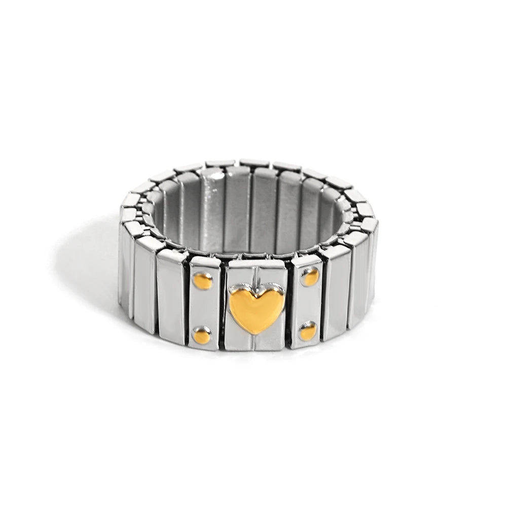 Anillo elástico con correa de reloj