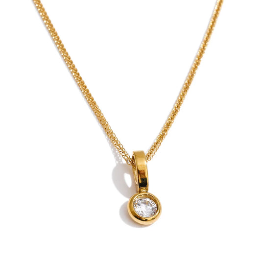 Collar Mango de circonita pequeña