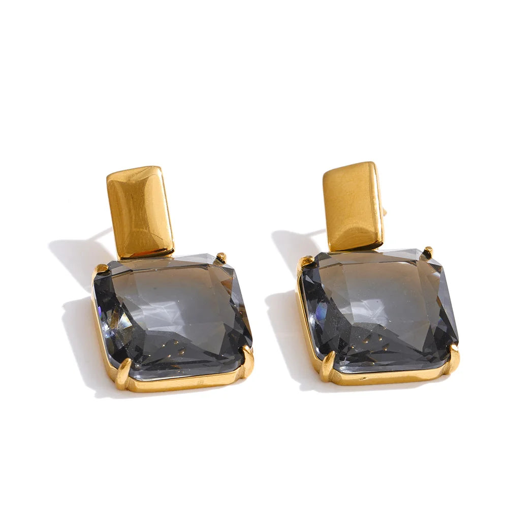 Pendientes Loren de circonita de alta calidad en 4 colores