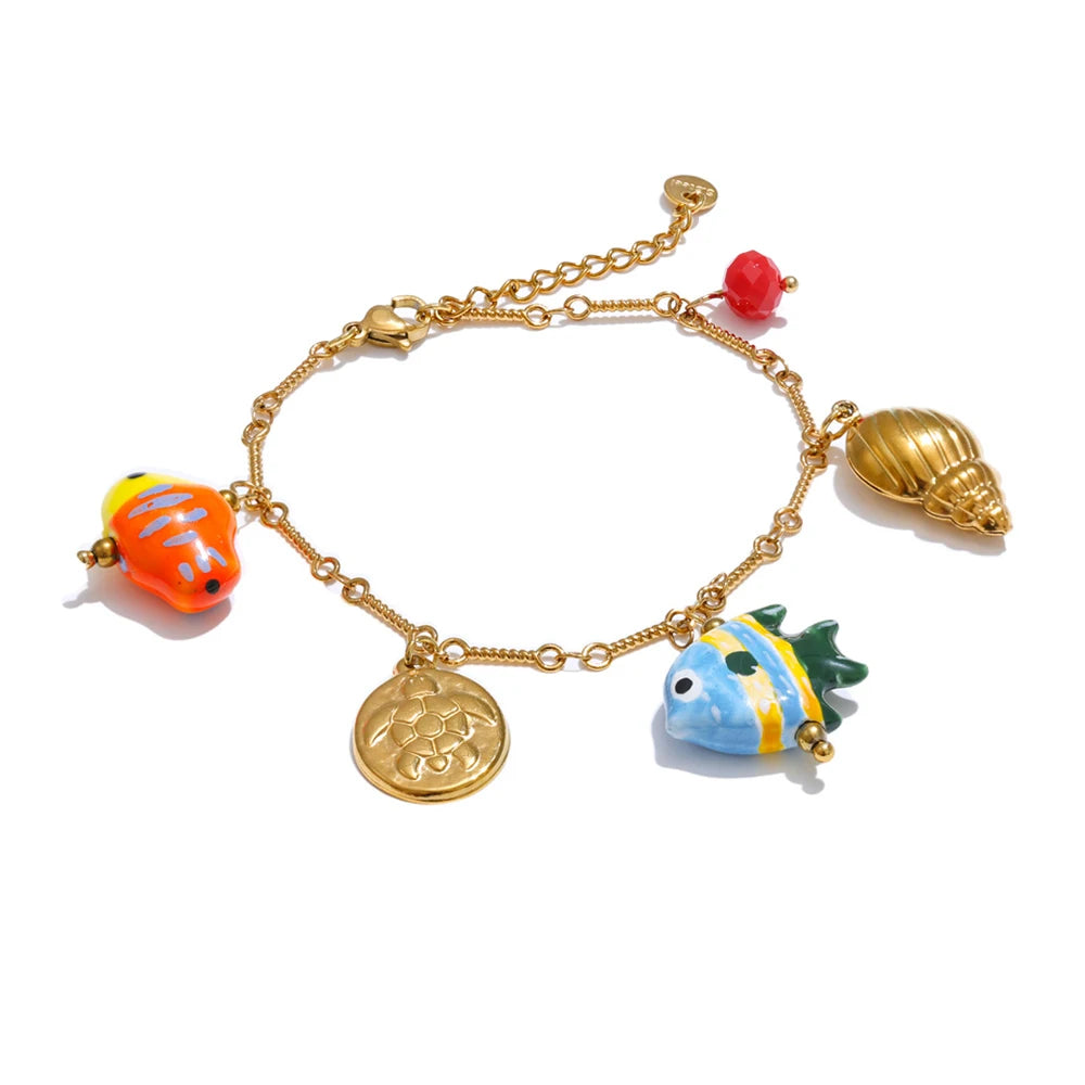 Pulsera de cerámica esmaltada serie Océano