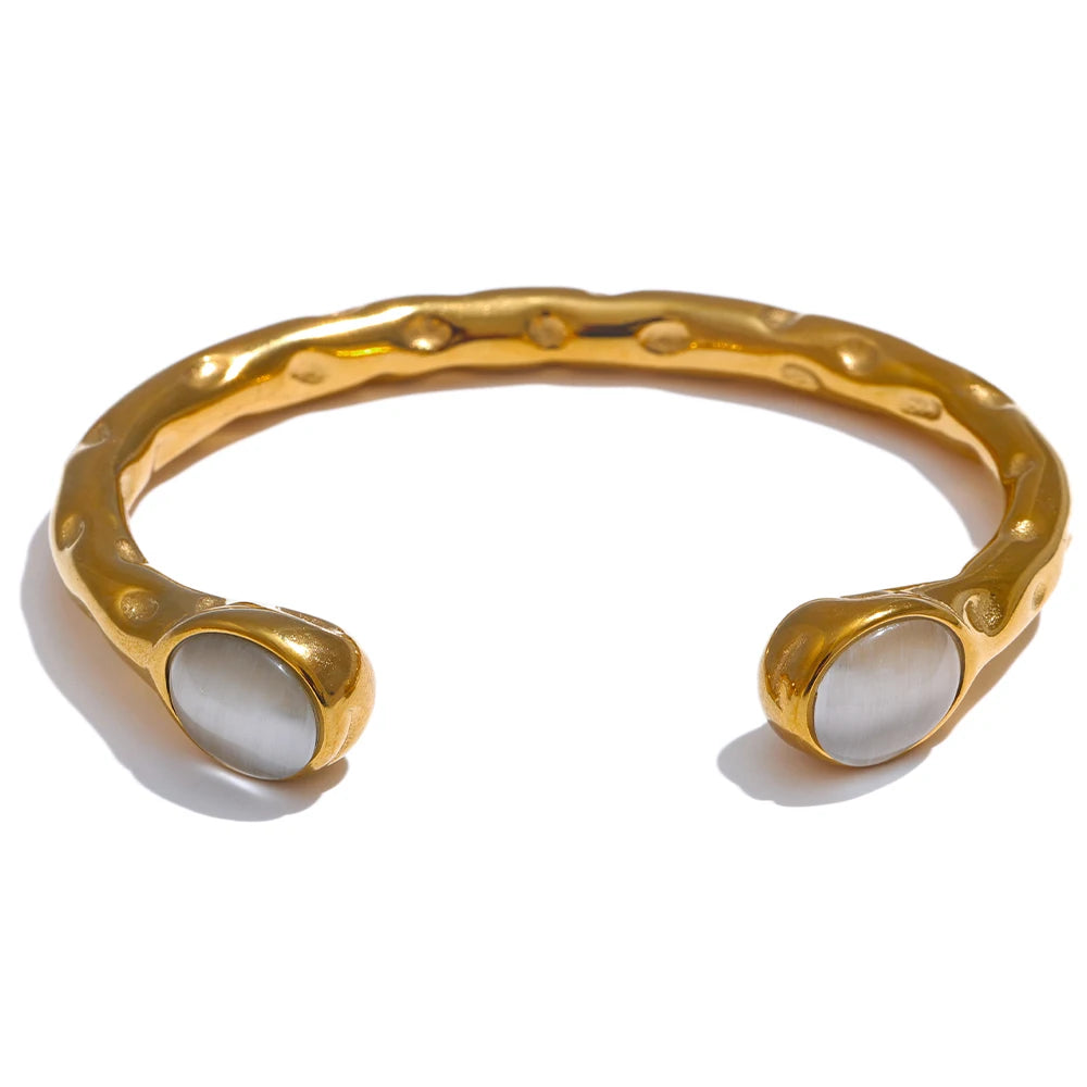 Pulsera con piedra natural multicolor