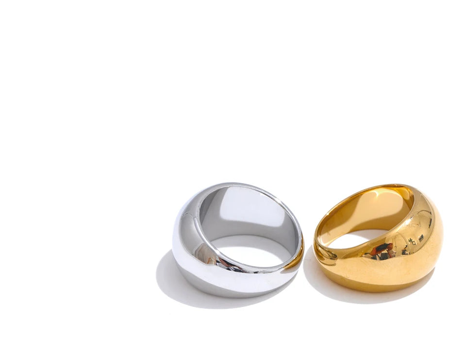 Anillo Andrea de acero inoxidable minimalista