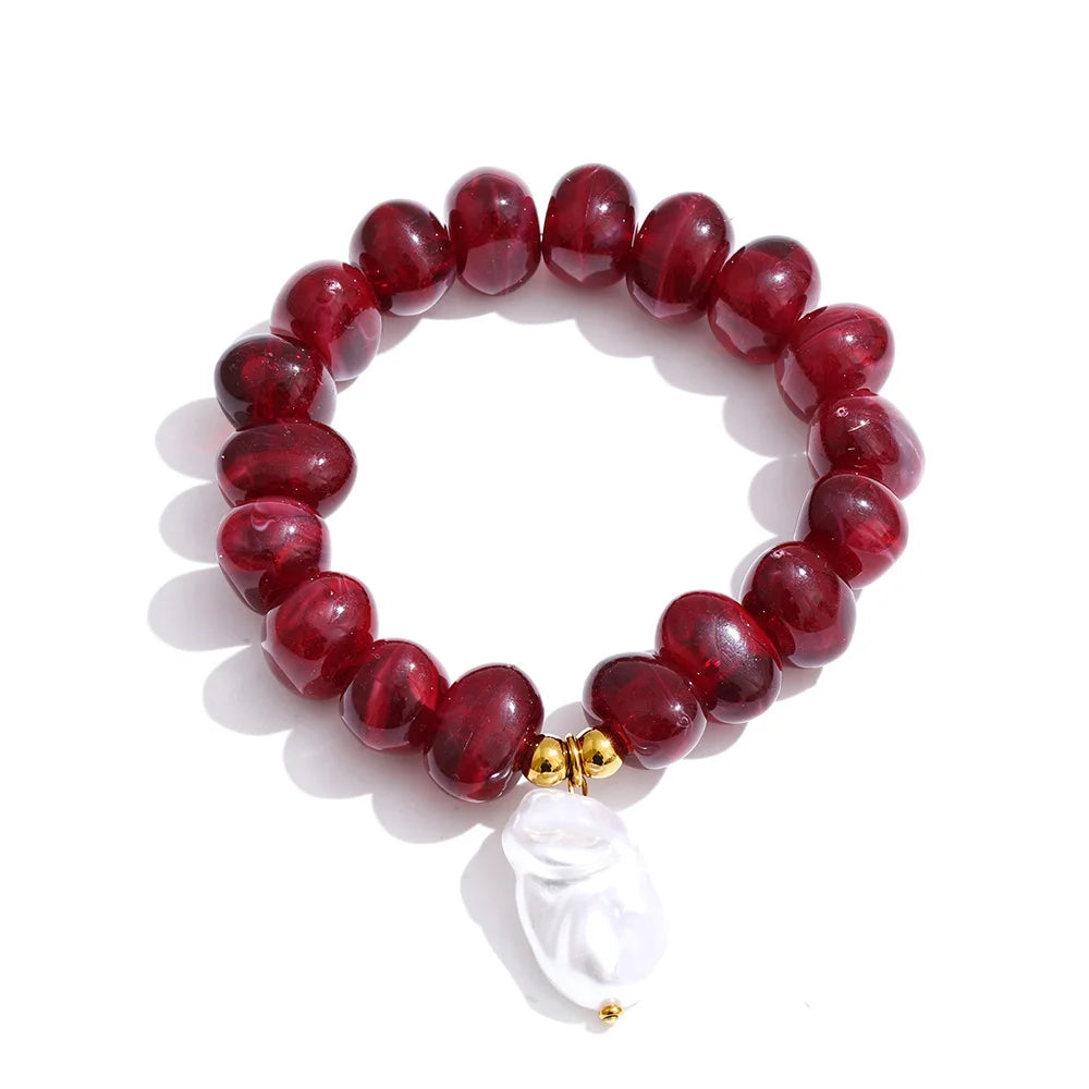 Pulsera Kevy hecho a mano 5 colores de resina