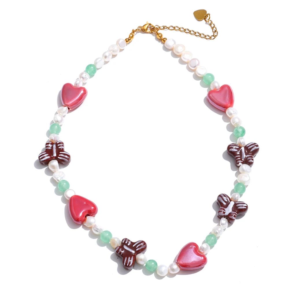 Collar de piedra de perla natural de lujo