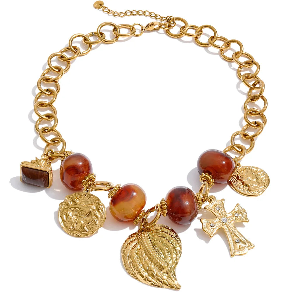 Collar Andrea vintage de resina