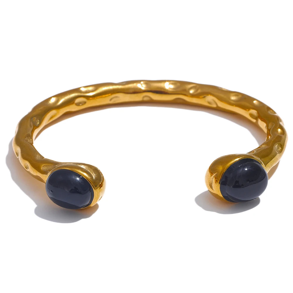 Pulsera con piedra natural multicolor