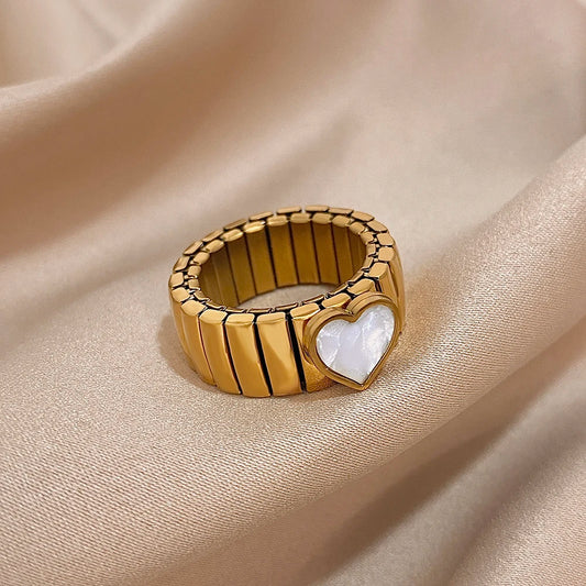 Anillo de Acero Inoxidable con Fuerza Elástica