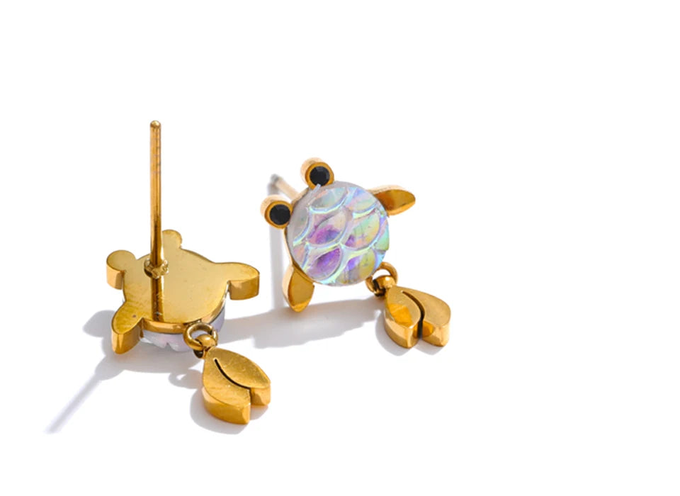 Pendientes de pez dorado