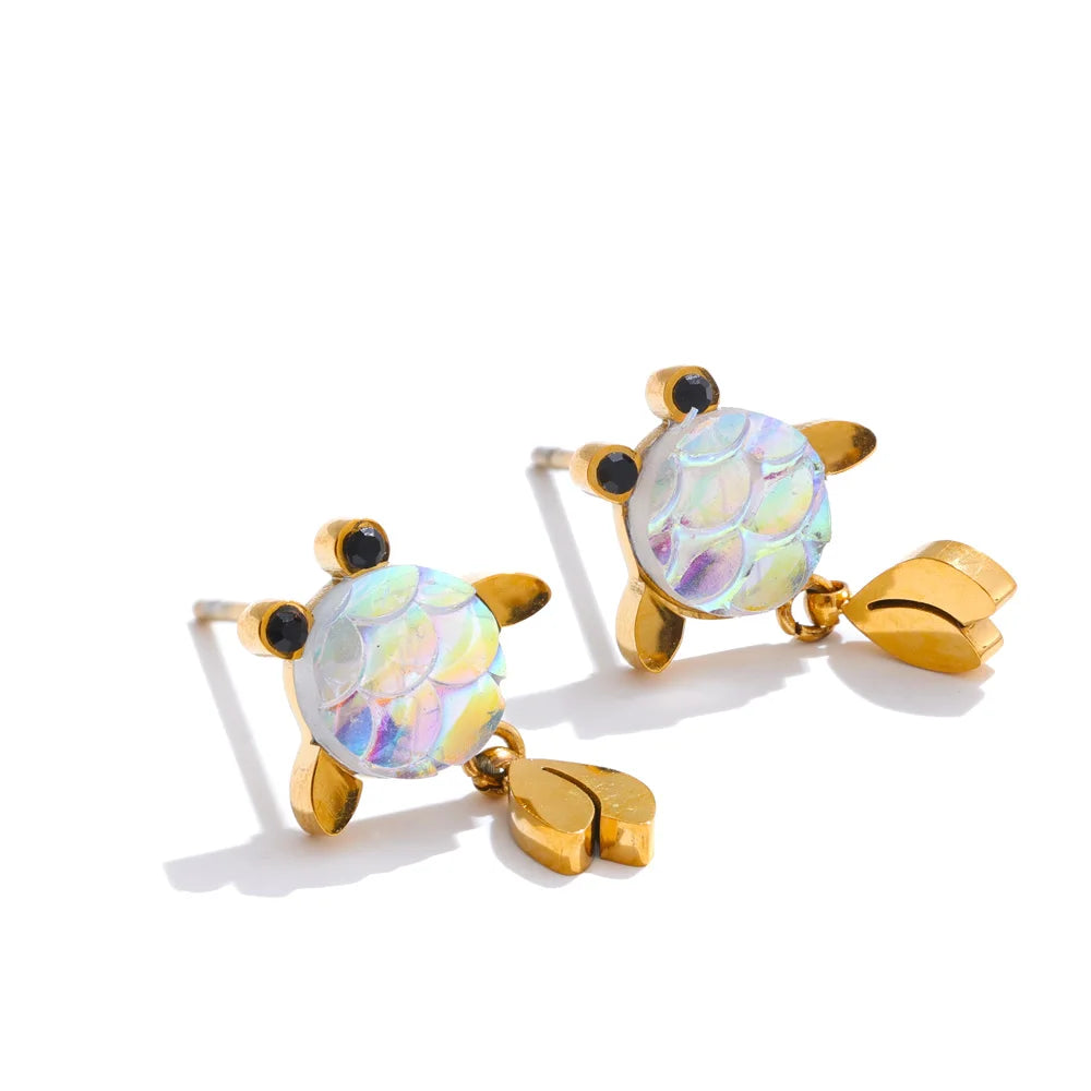 Pendientes de pez dorado