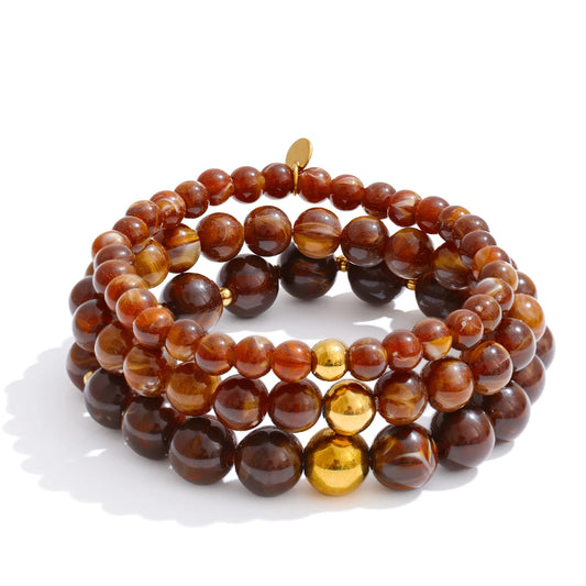 Pulsera de resina en capas de 7 colores