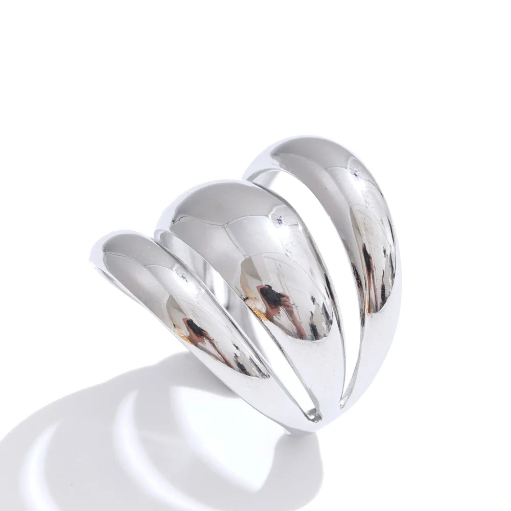 Anillo Alba en 3 colores con capas de acero inoxidable