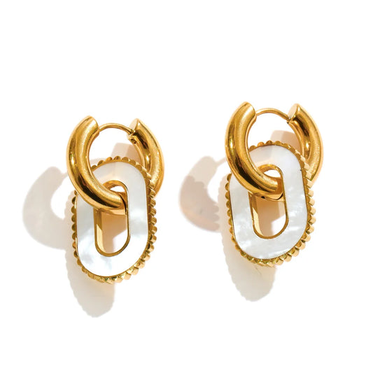 Pendientes Gala de aro de acero inoxidable de 15 kilates