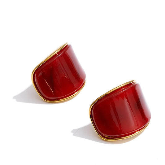 Pendientes Marbber en 4 colores chapados en oro