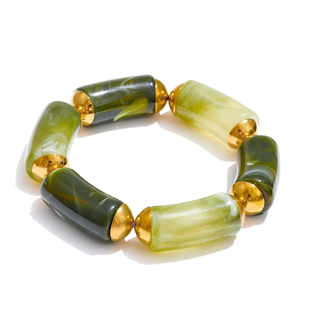 Pulsera Adra en 4 colores acero inoxidable elástica