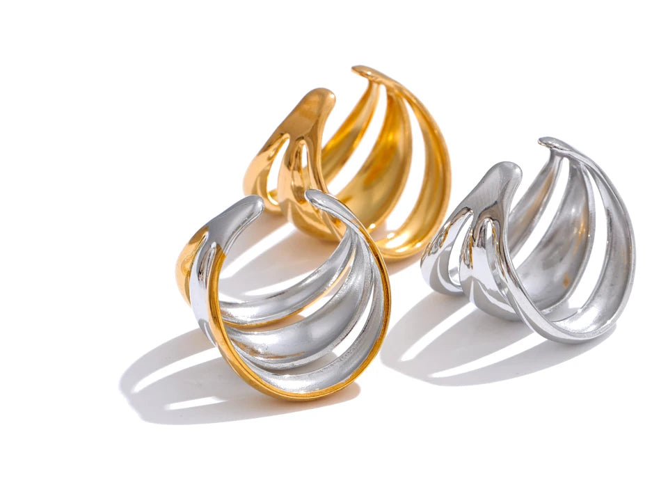 Anillo Alba en 3 colores con capas de acero inoxidable