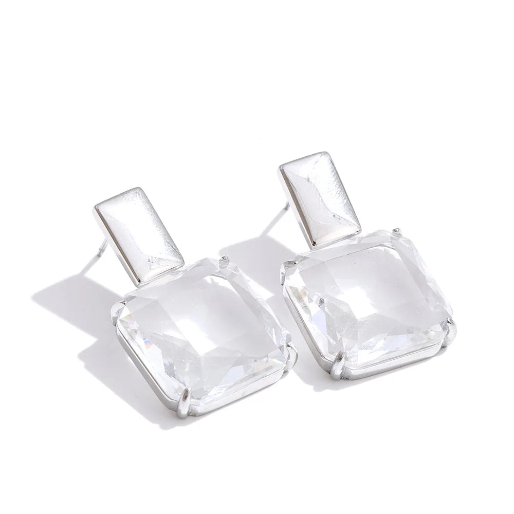 Pendientes Loren de circonita de alta calidad en 4 colores