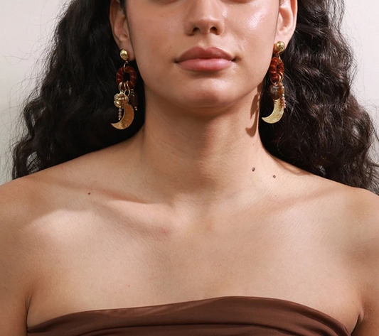 Pendientes vintage hechos a mano